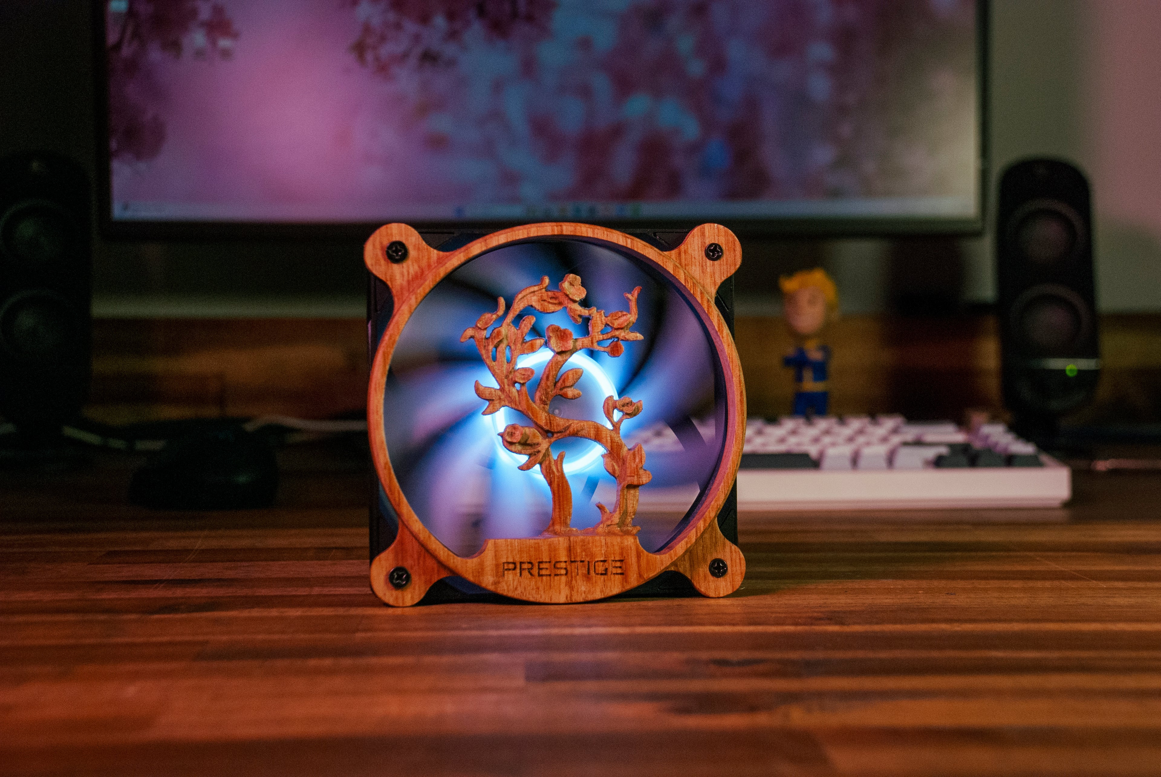Cherry Blossom Fan Grill (Oak)