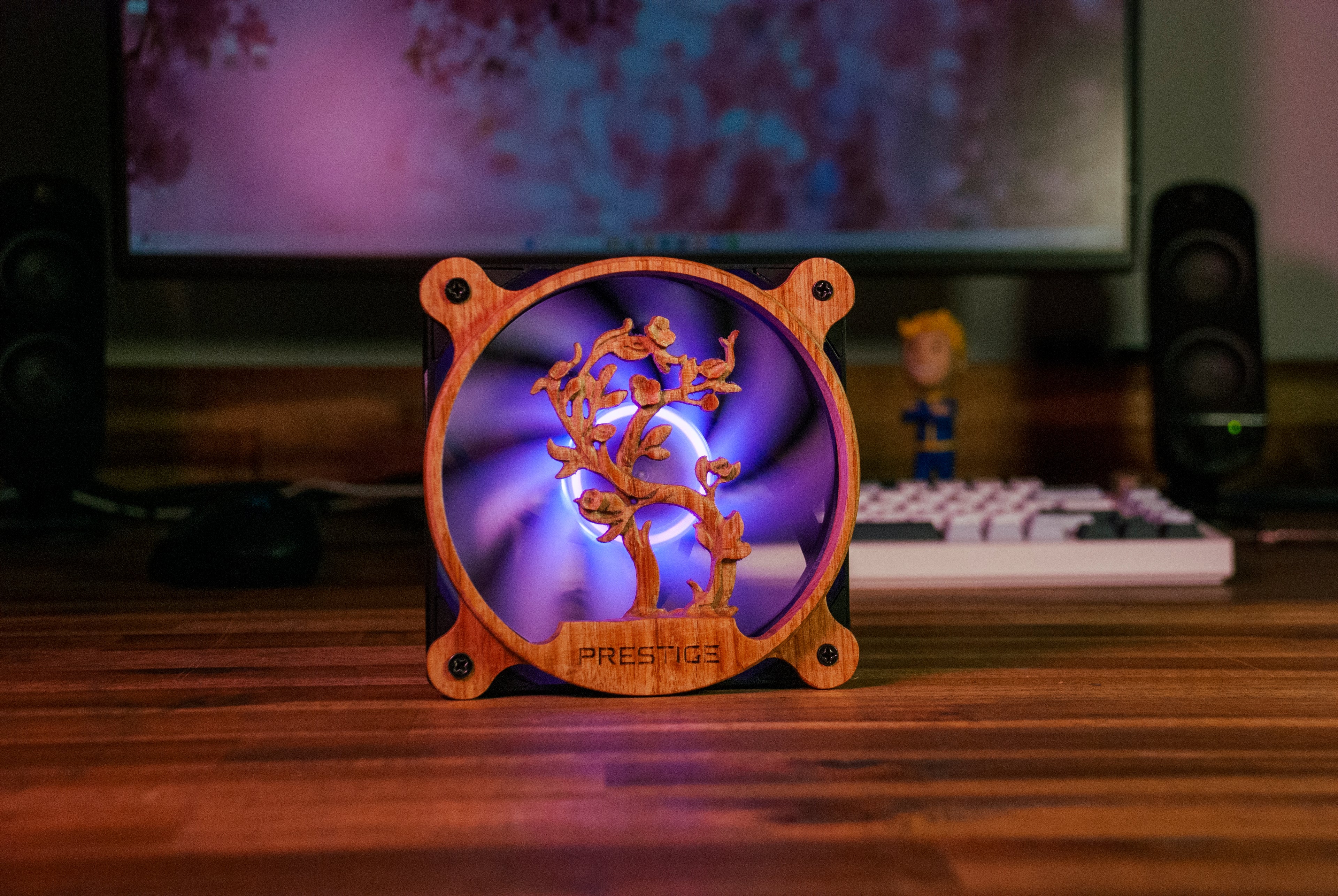 Cherry Blossom Fan Grill (Oak)