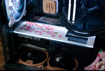 Cherry Blossom Fan Grill and GPU Backplate Bundle